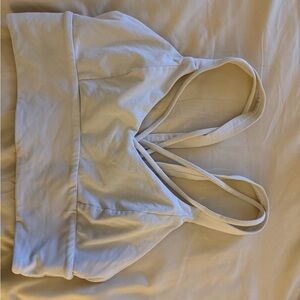 Lululemon Athletica Cream Halter Crop Top